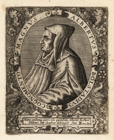 Albertus Magnus, bispo católico alemão. de Theodore de Bry