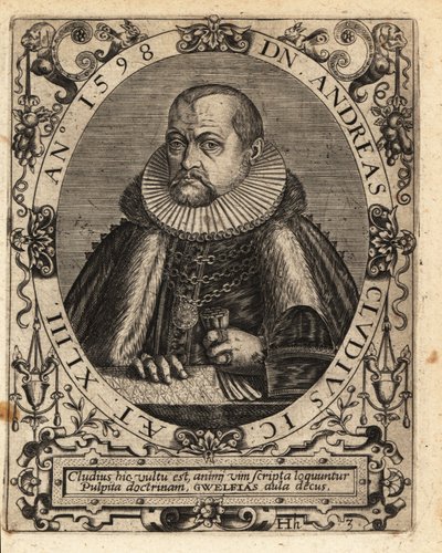 Andreas Cluten, jurista alemão de Theodore de Bry