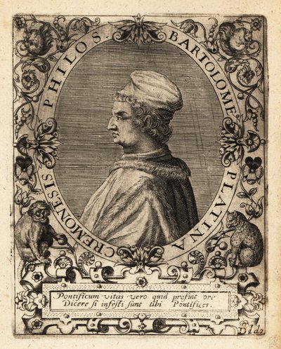 Bartolomeo Sacchi, escritor italiano da Renascença. de Theodore de Bry