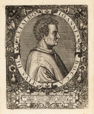 Giovanni Boccaccio, escritor italiano. de Theodore de Bry