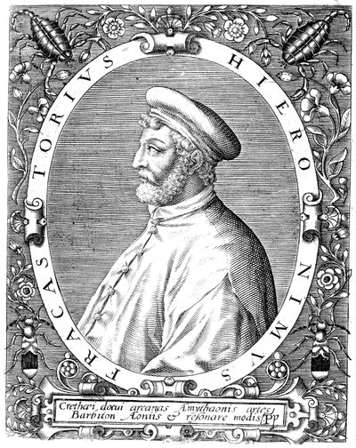 Girolamo Frascatoro, médico italiano, poeta e astrônomo, final do século XVI de Theodore de Bry