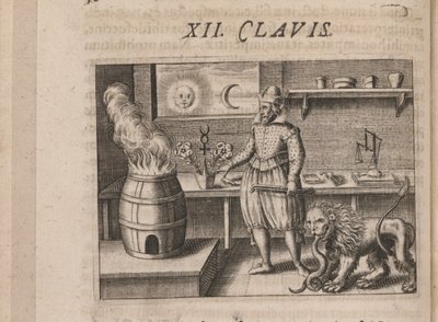 Ilustração para avrevs Tripvs, isto é, os três mais seleto .. químicos Parte de 1618 de Theodore de Bry