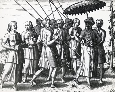 Habitantes de Sumatra, por Theodor de Bry (1528-1598), gravura de Theodore de Bry