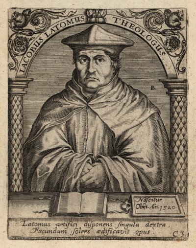 Jacques Masson, c1475-1544, teólogo flamengo. de Theodore de Bry