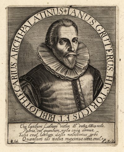 Jan Gruter, filólogo flamengo de Theodore de Bry