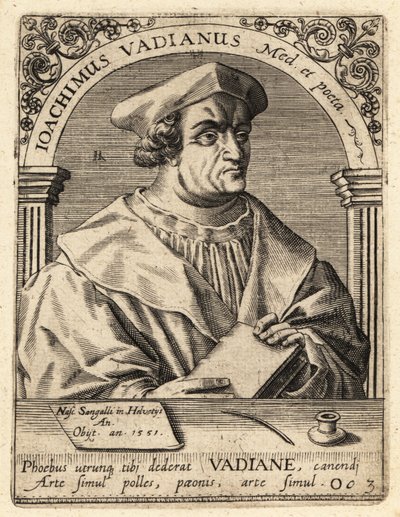 Joachim von Watt, humanista suíço de Theodore de Bry