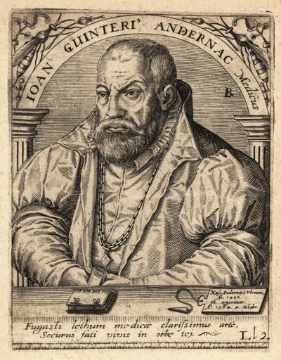 Johann Winter von Andernach, médico alemão de Theodore de Bry