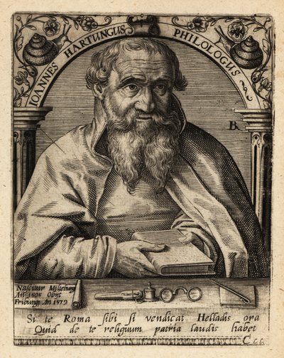 Johannes Hartung, Graecista e Hebraísta alemão de Theodore de Bry