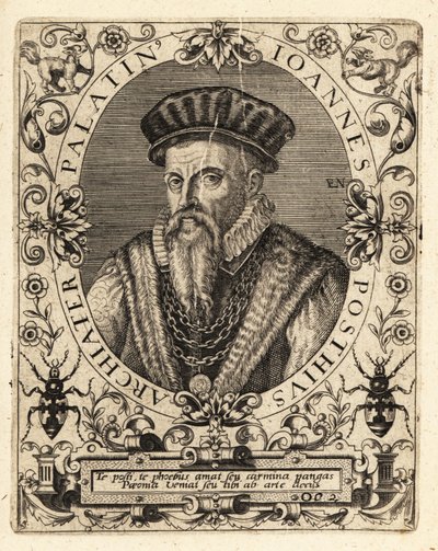 Johannes Posth, humanista e médico alemão de Theodore de Bry