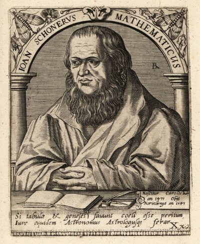 Johannes Schoner, polimaturgo alemão de Theodore de Bry