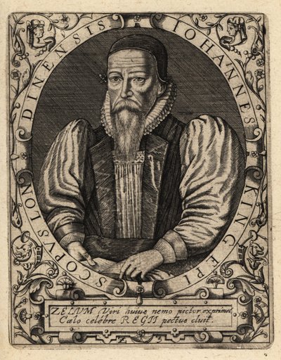 John King, morreu em 1621, bispo de Londres. de Theodore de Bry