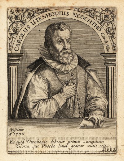 Karl von Utenhove, estudioso e poeta flamengo. de Theodore de Bry