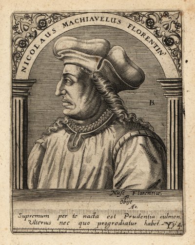 Maquiavel, diplomata italiano. de Theodore de Bry