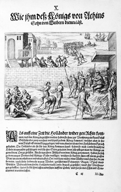 Ofertas ao rei, 1606 de Theodore de Bry