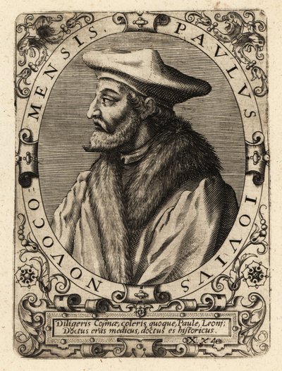 Paolo Giovio, médico italiano. de Theodore de Bry