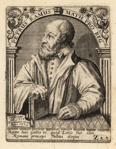 Petrus Ramus, humanista francês. de Theodore de Bry