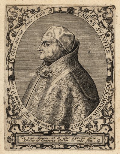 Papa Pio II de Theodore de Bry