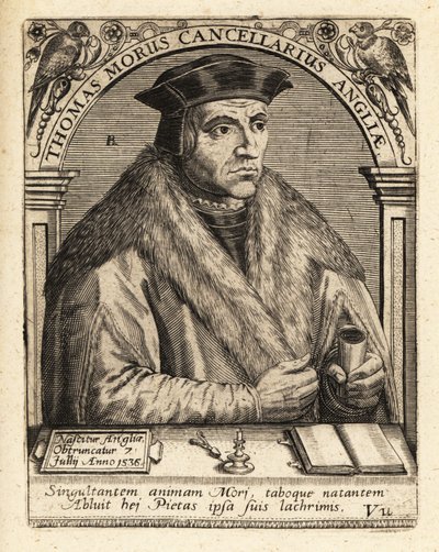 Sir Thomas More, advogado inglês. de Theodore de Bry