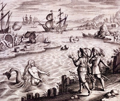 St. John&39;s Harbour, Newfoundland, 1610, de Newe Weld un Americanische Historien, de Johann Ludwig Gottfried, 1631 de Theodore de Bry