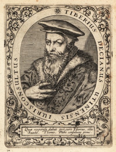 Tiberio Deciani, jurista italiano. de Theodore de Bry