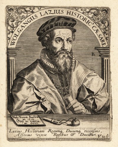 Wolfgang Laz, cartógrafo e historiador austríaco. de Theodore de Bry