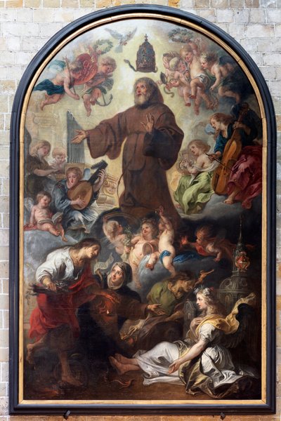 A Exaltação ou Glorificação de São Francisco de Paula, Theodoor Van Thulden de Theodore van Thulden