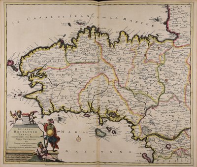 Ducatus Britanniae tabula cum omnibus suis provinciis nova descriptio de Theodorus Danckerts