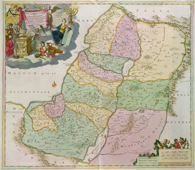 Mapa da Terra Santa de Theodorus Danckerts