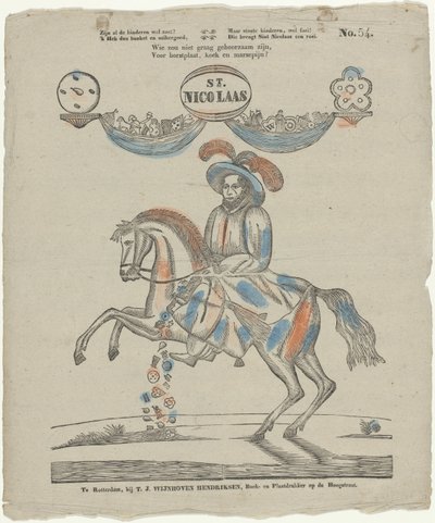 São Nicolau (título sobre o objecto) de Theodorus Johannes Wijnhoven Hendriksen