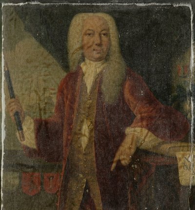 Retrato de Adriaan Valckenier, Governador-Geral da Companhia Holandesa das Índias Orientais de Theodorus Justinus Rheen (copy after)
