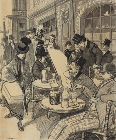Chez Maxime de Théophile Alexandre Steinlen