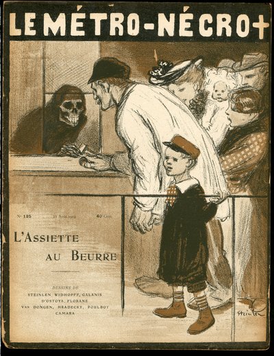 Capa do "The Butter Plate", número 125, Satirique en Colours de Théophile Alexandre Steinlen
