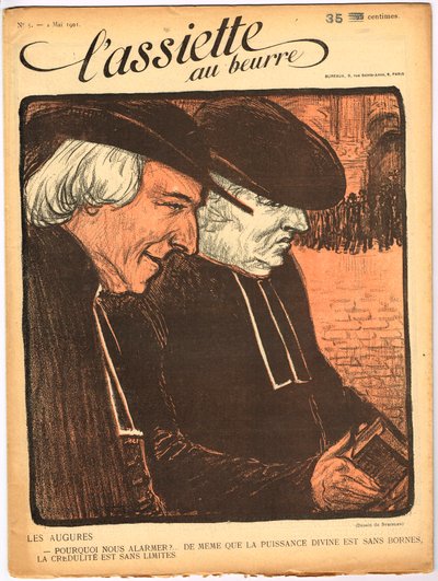 Capa do "The Butter Plate", número 5, Satirique en Colours de Théophile Alexandre Steinlen