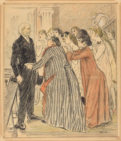 A aventura do velho deão de Théophile Alexandre Steinlen