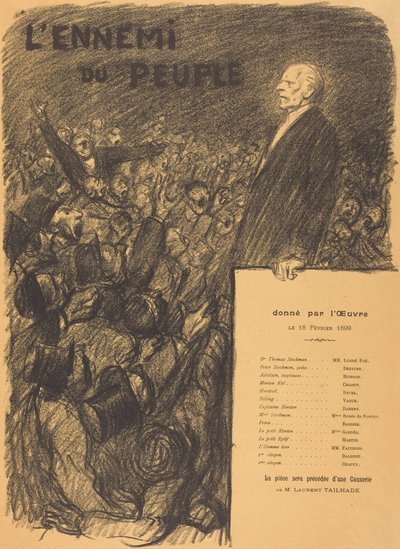 O inimigo do povo de Théophile Alexandre Steinlen