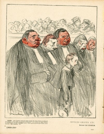 A Placa de Manteiga, número 357, Satirical in Colour de Théophile Alexandre Steinlen