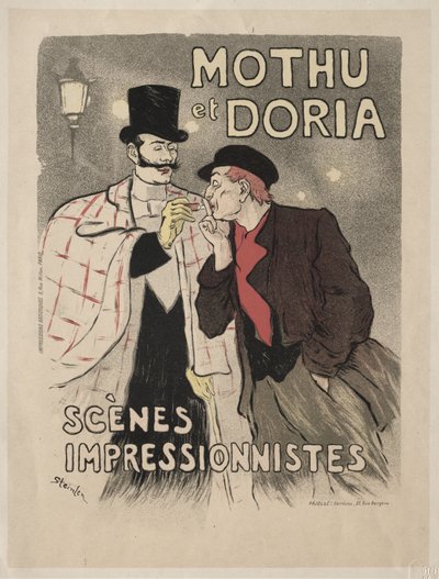 Mothu e Doria - Cenas impressionistas de Théophile Alexandre Steinlen