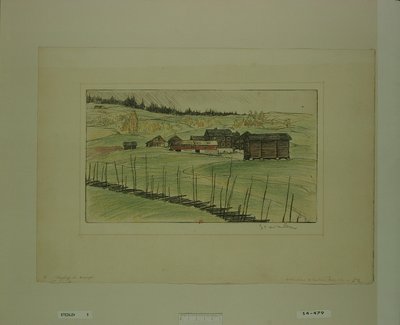 [Paisagem da Noruega] de Théophile Alexandre Steinlen