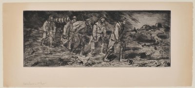 Abastecimento na linha da frente de Théophile Alexandre Steinlen