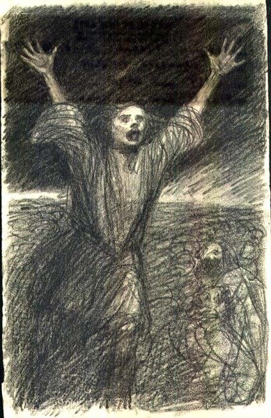 Socialist Unrest, c.1894 (lápis) de Théophile Alexandre Steinlen
