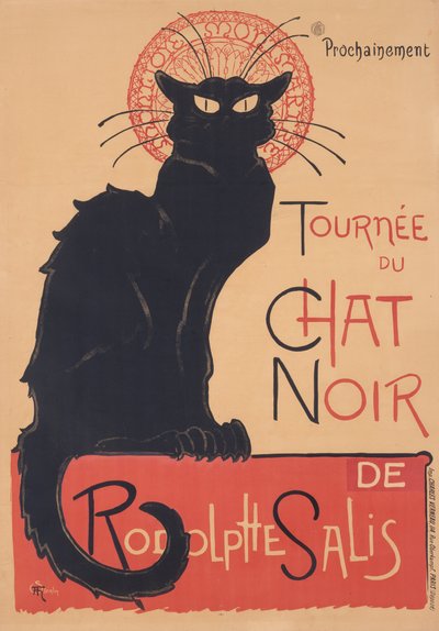 Digressão do Chat Noir de Théophile Alexandre Steinlen