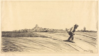 Vagabundo com trouxa (Le chemineau à la besace) de Théophile Alexandre Steinlen