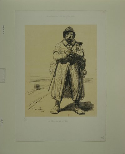 Um velho veterano (prova b) de Théophile Alexandre Steinlen