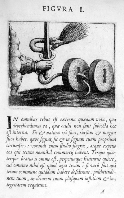 Phantasm prognosticar Eximii médico Paracelso da figura 1 de 1536. de Theophrastus Bombastus von Hohenheim Paracelsus