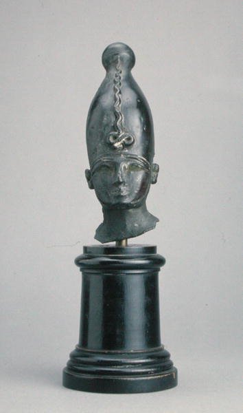 Cabeça do deus Osíris (bronze) de Third Intermediate Period Egyptian