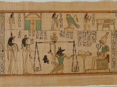 O Cantor de Amun Nanys Papiro Funerário, c.1050 aC (papiro, tinta) de Third Intermediate Period Egyptian