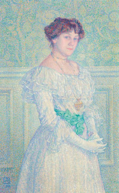 Retrato de Laure Flé, 1898. de Théo van Rysselberghe