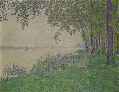 Os barcos à vela, 1892 de Théo van Rysselberghe