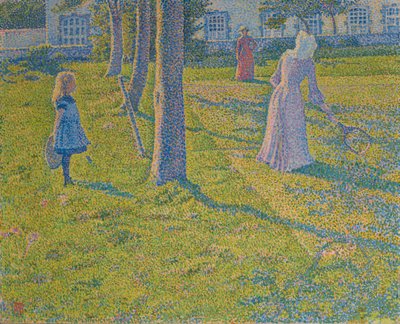 O jogo de tênis, 1889. de Théo van Rysselberghe