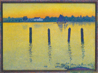 Barco à vela no rio Scheldt Barco à vela no rio Scheldt, 1892. de Théo van Rysselberghe